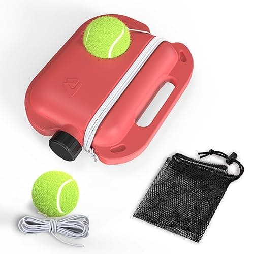 Tennis Trainer Rebound Ball with 2 String Balls and a Mesh Bag, Solo Tennis Training Equipment for Self Tennis Practice, Portable Tennis Training Tool, Tennis Rebounder Kit for Beginner Sport Exercise - Image 1
