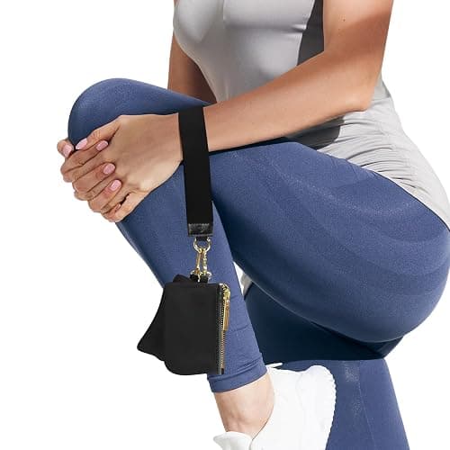 Keychain Wallet Mini Zip Around Wristlet Wallets for Women Detachable Dual Pouch Wristlet Portable Coin Purse Small Wallets thumbnail 3