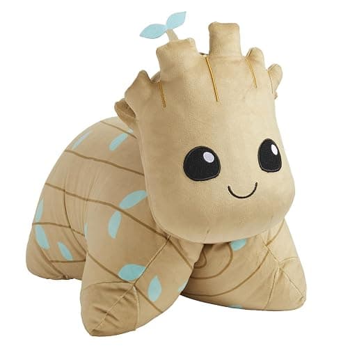 Pillow Pets Marvel Groot Soft Plush Folding Stuffed Animal and Kids Pillow – Official Guardians of the Galaxy Merchandise, 16 Inch, for Travel, Bedtime, and Play - Image 1