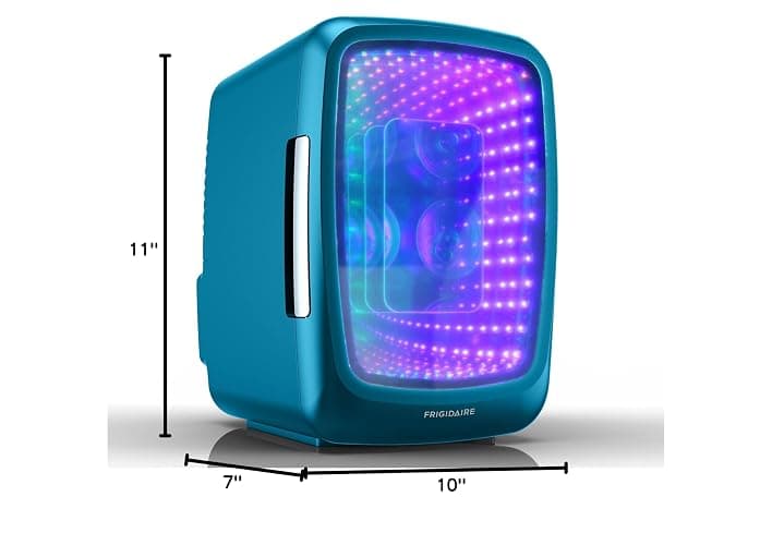 Frigidaire EFMIS179 Gaming Light Up Mini Beverage Refrigerator, Blue thumbnail 2
