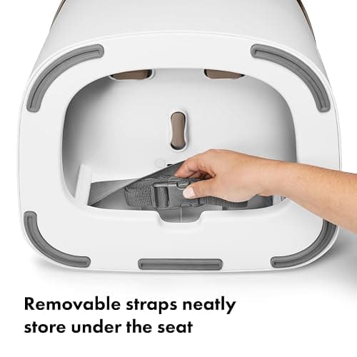 OXO Tot Nest Booster Seat with Removable Cushion, Taupe - Taupe thumbnail 6