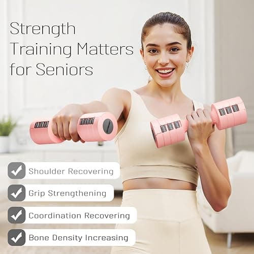 EAST MOUNT Adjustable Hand Dumbbell for Women 5lb Dumbbells Set of 2, 4 in 1 Small Dumbbell Set Each 2lb 3lb 4lb 5lb Free Weights thumbnail 3