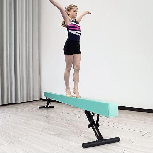 FC FUNCHEER Adjustable balane Beam for Kids - 8FT Gymnastics Beam - high and Low Floor Beam for All Gymnastic Levels-Professional Gymnastic Equipment for Home and Gym Center thumbnail 6