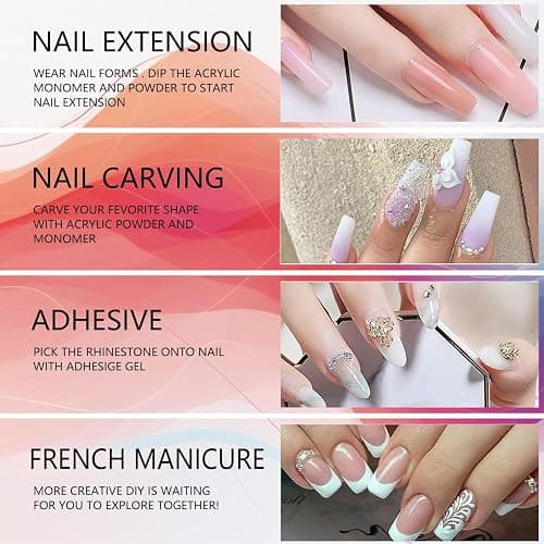 MUSILAN Monomer Acrylic Nail Liquid 150ML - Acrylic Liquid Monomer for Acrylic Powder Acrylic Nail Monomer with 3PCS Acrylic Brushes Size（8/10/14）For Acrylic Nails Extension Non-Yellowing thumbnail 4