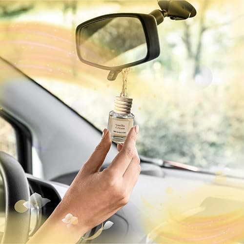 Car Air Freshener Diffuser, Vanilla Cream Aromatherapy, Natural Fragrance Oil, Long Lasting, By Bootleg Collection, Made in USA thumbnail 3