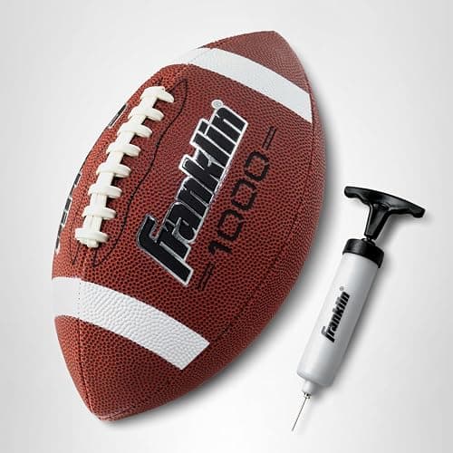 Franklin Sports Youth + Adult Footballs - Extra Grip 1000 Official Size, Junior + Pee Wee Kids - 1 + 12 Packs thumbnail 9