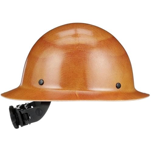 MSA Skullgard Full-Brim Hard Hat with Suspension - Non-Slotted Cap, Made of Phenolic Resin, Radiant Heat Loads up to 350F, Standard Size Hard Hat | Fas-Trac III Ratchet Suspension thumbnail 5
