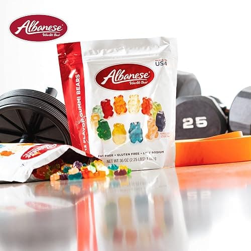 Albanese World's Best 12 Flavor Gummi Bears, 36oz Bag of Candy, Soft & Chewy Candy Snacks, Fruity Flavor Assortment thumbnail 5