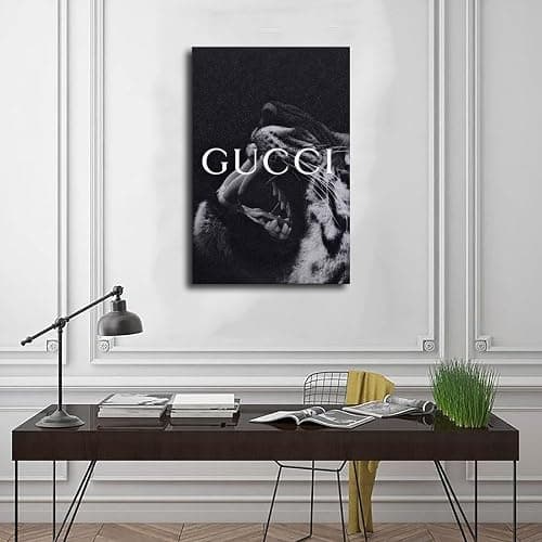 Dehub Black And White Luxury Poster for Home Office Decoration Chic Fashion Canvas Prints for Wall Aesthetic Perfect Gifts for Birthday Party Unframe-style 16x24inch(40x60cm) thumbnail 3