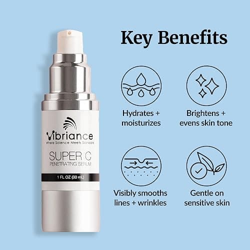 Vibriance Super C Serum for Mature Skin - All-in-One Vitamin Formula Hydrates, Firms, Lifts, Smooths, Targets Age Spots, Wrinkles, 1 fl oz thumbnail 4