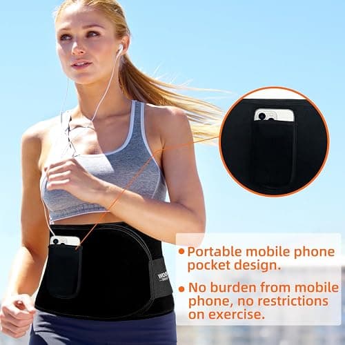 woowruier Waist Trainer for Women & Men, Sweat Band for Stomach Weight Loss, Sweat Belt for Women Lower Belly Fat thumbnail 3