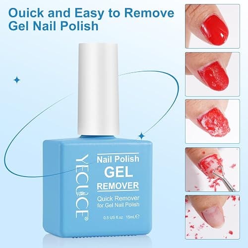 Gel Nail Polish Remover, Gel Polish Remover for Nails, No Need for Foil, Quick & Easy Polish Remover In 3-5 Minutes, No Need Soaking Or Wrapping-15ml thumbnail 6