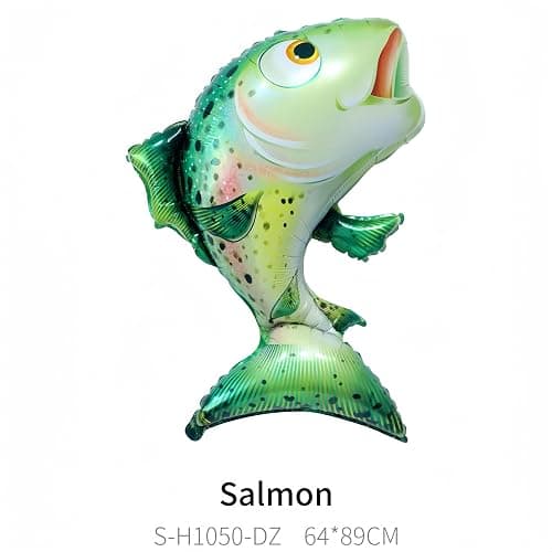 6Pcs Fish Balloons/O fishally One First Birthday/Realistic Carp Tuna Salmon Balloons/Gone Fishing Baby Shower Decorations/Let’s Go Fishing/Little Fisherman Fish Fest/Fishing Tournament Enthusiast Gift thumbnail 8