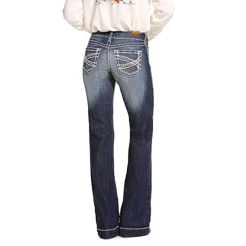 ARIAT Women's Trouser Mid Rise Stretch Entwined Wide Leg Jean thumbnail 2
