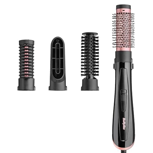 BaByliss Brosse soufflante Perfect Finish - 3 accessoires pour lisser, créer du volume et mettre en forme - 2 réglages de chaleur +Bouton Air Froid - Technologie ionique anti- frisottis - AS126E - Image 1
