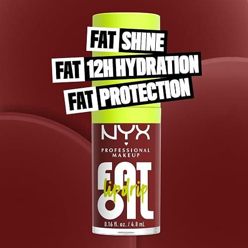 NYX PROFESSIONAL MAKEUP Fat Oil Lip Drip, Moisturizing Lip Oil Gloss, Vegan Tinted Formula, Up to 12 HR Hydration - Inside Scoop (Plum Brown) thumbnail 2