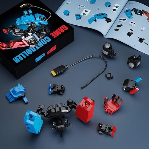 DRZYJ Building Block Set, Classic Game Controller Mech Robot Building Kit, Birthday Party Decorations Supplies, Gifts for Kids Adults (418 Pieces) thumbnail 5