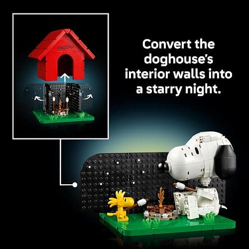 LEGO Ideas Peanuts: Snoopy's Doghouse 21368 | Collectible Building Set for Adults, Ages 18+, Relaxation Activity, Display for Home Office & Bedroom, 964 pieces thumbnail 6