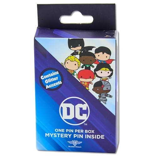 DC Comics Chibi Justice League Superheroes Mystery Enamel Pin Blind Box Series, Chibi Wonder Woman, Batman, Superman, Flash, Aquaman, or Green Lantern thumbnail 3