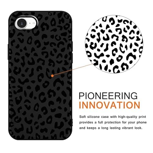 2 Pack for iPhone 16E 6.1'' Cheetah Print Cases, Cute Luxury Leopard Print Pattern Design Cases for Women Men Girls, Fashion Retro Shockproof Anti Scratch Protection Silicone Soft TPU Cover thumbnail 3