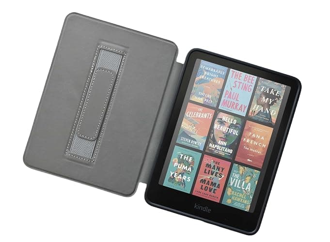 Lightweight Case for 7" Kindle Paperwhite 12th Gen 2024 & Kindle Colorsoft | PU Leather Foldable Protective Cover, Magnetic Closure, Auto Wake/Sleep, for Kindle Case, Book Lovers Gifts thumbnail 3
