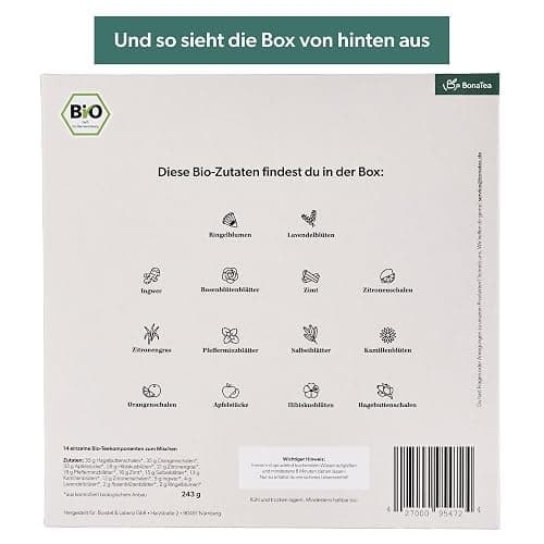Tee Selber Mischen Set Geschenk mit 14 aufregenden Tee-Sorten - BIO Tee Geschenkset Weihnachten zum DIY Teemischung Selber Machen thumbnail 7
