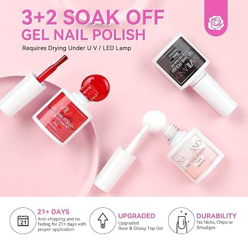 SAVILAND Acrylic Nail Kit for Beginners: Professional Nail Kit with Everything Gel Nail Polish Nail Drill U V Lignht Nail Supplies Salon Home Use Gifts Set thumbnail 6