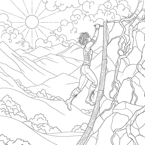 Fourth Wing: The Official Coloring & Sticker Book (Includes 2 Pages of Stickers to Color): The Official Coloring and Sticker Book (Dover Adult Coloring Books) thumbnail 5