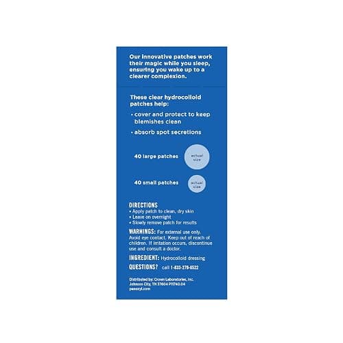 PanOxyl PM Overnight Spot Patches, Advanced Hydrocolloid Healing Technology, Fragrance Free, 80 Count thumbnail 2