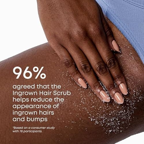 Bushbalm Ingrown Hair Exfoliating Scrub - Reduces Appearance of Ingrown Hairs and Razor Bumps, Soothes Skin and Post-Shave Redness - Nude, 236 ml thumbnail 4