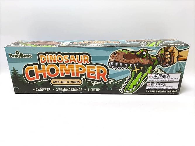 DINOBROS Dinosaur Chomper Toys for Kids with 3 Roar Sounds and Light Jurassic Dinosaurs Grabber Claw T-Rex Reacher Robot Hand Pincher Dino Snapper thumbnail 8