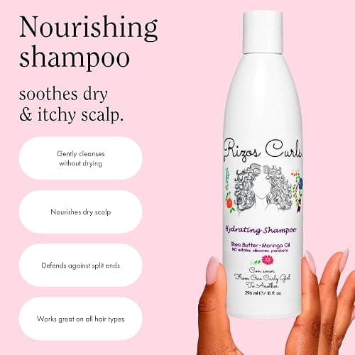 Rizos Curls Wash Day Bundle – Hydrating Shampoo & Deep Conditioner Set with Shea Butter for Every Curl Pattern 1a-4c – Gently Cleanses, Moisturizes, Softens & Adds Shine – Sulfate & Paraben Free thumbnail 4