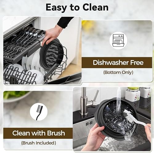 Ukeetap 10" Pro Chicken Shredder Tool Twist Large for Kitchen, BPA-Free Food-Safe Meat Grinder, Visible Chicken Breast Meat Shredder with Strong Anti-Slip Bottom & Ergonomic Handle, Black thumbnail 5