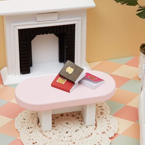 Skylety 24 Pieces 1:12 Scale Miniatures Dollhouse Books Assorted Miniatures Dollhouse Accessories Small Books Decoration Accessories Doll Toy Supplies(Label Style) thumbnail 5