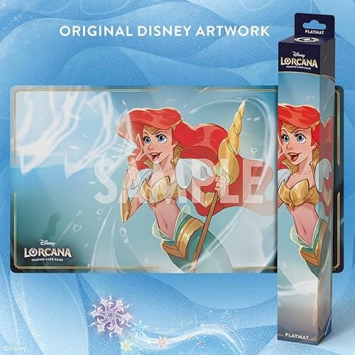Ravensburger Disney Lorcana TCG Playmat Featuring Ariel - Sonic Warrior - Protects Cards - Versatile Game, Desk, or Mouse Pad - Suitable for Ages 8+ thumbnail 5