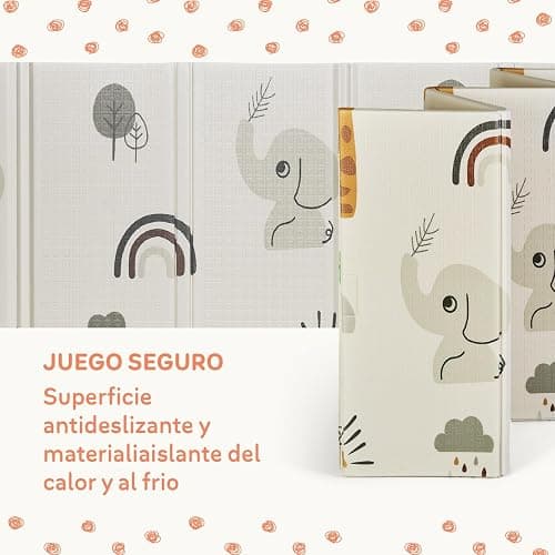 MS Fancy - Alfombra de Juegos para Bebé 180x200 cm - Doble Cara, Tapete Muy acolchado (1.5 cm Grosos), Plegable y con Bolsa de transporte thumbnail 5