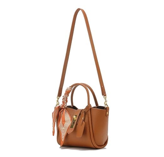 Women's shoulder bag, women's wallet, vintage handbag, synthetic leather crossbody bag with adjustable shoulder strap thumbnail 6