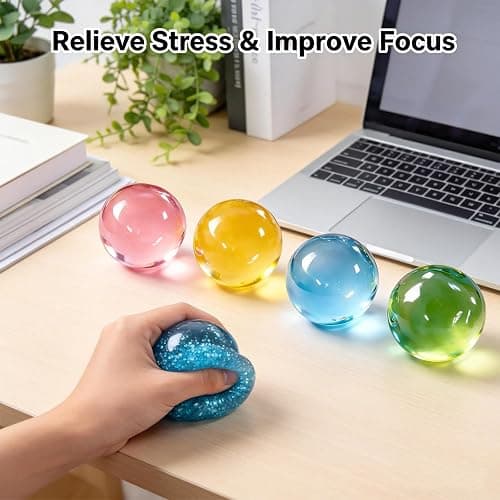 4PCS Handmade Coconut Balls Squishies Stress Relief Squeeze Toy for Adults | Ultra Soft Non‑Sticky Odorless Squeeze Ball, Reusable Slow Rising Squishies, Sensory Fidget Toy Slow Rising Toy thumbnail 5