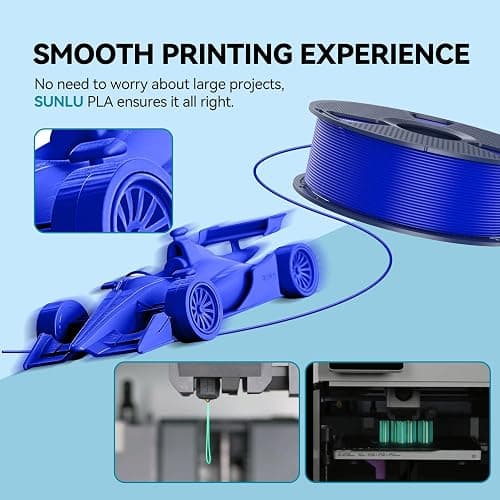 SUNLU PLA 3D Printer Filament PLA Filament 1.75mm, Neatly Wound 3D Printing Filament 1.75mm, Dimensional Accuracy +/- 0.02 mm, Fit Most FDM 3D Printers, 1kg Spool (2.2lbs), Wood Color thumbnail 2