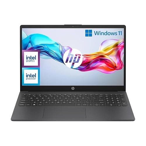 HP Laptop 15-fd0010sl, Intel N100, RAM 8GB DDR4, SSD 128GB UFS, Intel UHD, Display 15.6” HD SVA 250 Nits, Antiriflesso, Ultraslim, 720p TNR Privacy Cam, Windows 11 S, Grigio lavagna - Image 1