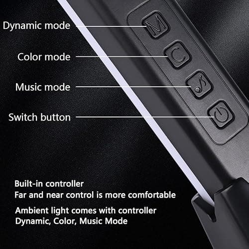 MIWATT DS 32CM LED Light Bar RGBIC Lamp (2 Pack, Z Series) - Rainbow Smart Lighting with Remote, Perfect for PC, TV, Gaming Setup thumbnail 4