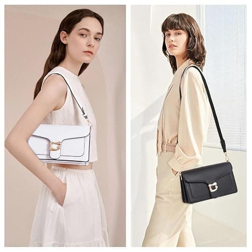 Travistar Crossbody Bags for Women Trendy - Small Cross Body Purse Shoulder Bag Leather Handbags Evening Clutch with 2 Straps thumbnail 2