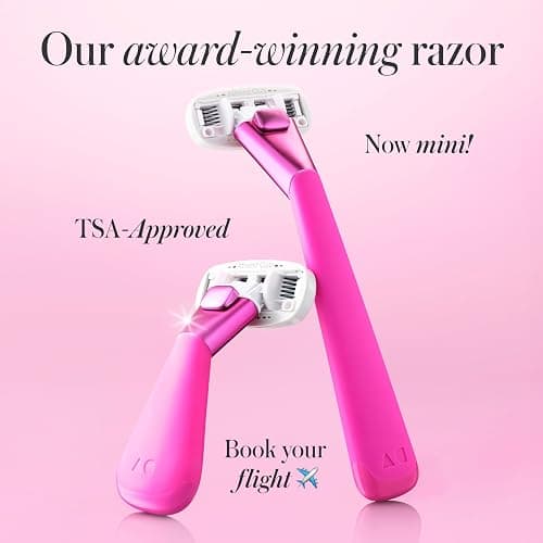 Athena Club Women's Mini Travel Razor - Trial Size - Super Pink thumbnail 5