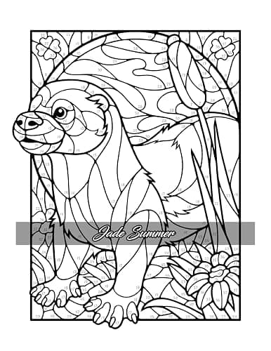 Color by Number Animals: Adult Coloring Book with Cats, Dogs, Birds, Butterflies, Horses, Sloths, and Many More for Stress Relief and Relaxation thumbnail 3