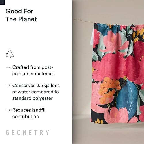 GEOMETRY Kitchen Tea Towels - Quick Dry Microfiber Dish Towels for Kitchen Roses for You, 18" x 30" 2 Pack thumbnail 4