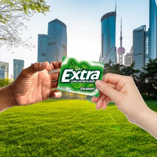 EXTRA Spearmint Sugar Free Gum Back To School Chewing Gum, 3 Pack Bulk Gum (45 Sticks Total) thumbnail 5
