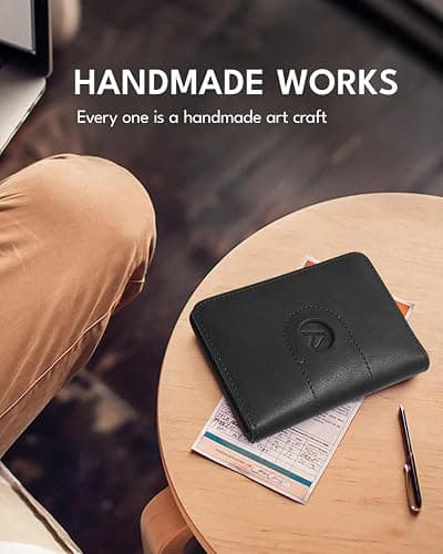 ALLIVE Passport Holder for Travel, Genuine Leather Passport Holder with Airtag Women Men,Travel Must Haves Airport Essentials, Passport Cover Travel Gifts Black thumbnail 5