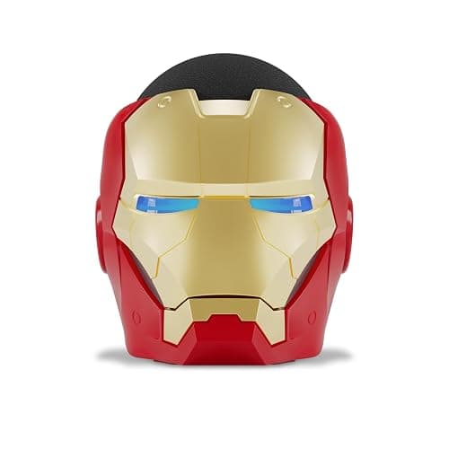 Echo Bundle: Echo Dot (5th Gen, 2022 release) | Charcoal and Limited Edition Marvel Iron Man Stand - Image 1