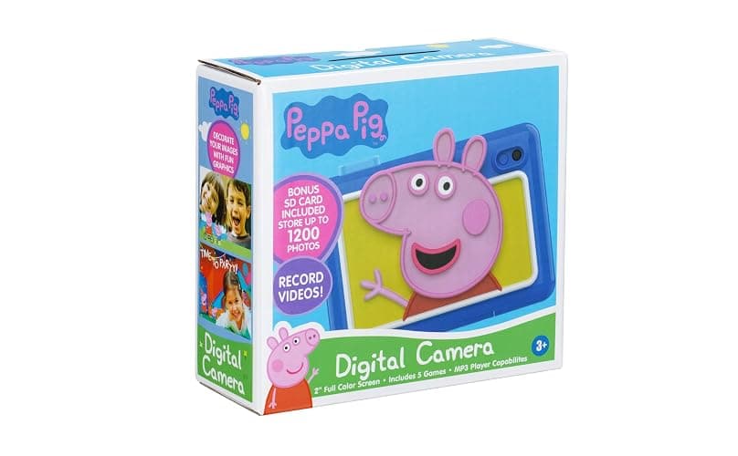ekids Peppa Pig Kids Camera with SD Card, Digital Camera for Kids with Video Recording and Built-in Digital Stickers, Peppa Pig Toys Make Great Stocking Stuffers for Kids thumbnail 6