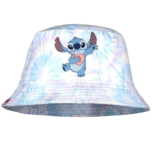 Disney Stitch Bucket Hat for Girls Age 5-12 Summer Hat for Kids Lightweight Breathable Sun Hat Gift for Girls Multicolour - Image 1